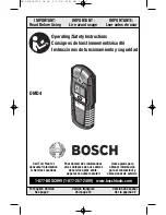 Предварительный просмотр 1 страницы Bosch Multi-Detector DMD4 Operating/Safety Instructions Manual