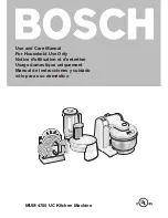 Bosch MUM 4750 UC Use And Care Manual предпросмотр