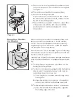 Предварительный просмотр 27 страницы Bosch MUM 4750 UC Use And Care Manual