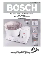 Предварительный просмотр 1 страницы Bosch MUM 6610 UC Owner'S Manual