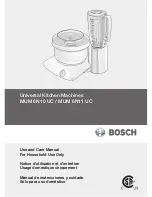 Bosch MUM 6N10 UC Use And Care Manual предпросмотр