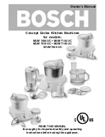 Предварительный просмотр 1 страницы Bosch MUM 7000 UC Owner'S Manual