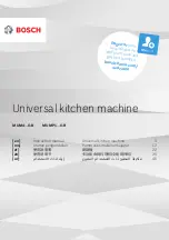 Bosch MUM4 GB Series Instruction Manual предпросмотр