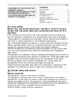 Preview for 3 page of Bosch MUM46A1GB Operating Instructions Manual