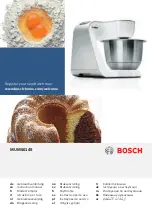 Bosch MUM50149 Instruction Manual preview