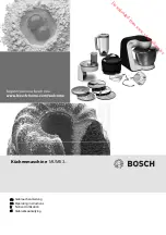 Предварительный просмотр 1 страницы Bosch mum53 series Operating Instructions Manual