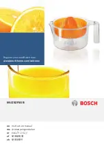 Bosch MUM57830GB/02 Instruction Manual preview