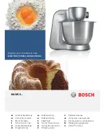 Bosch MUM59 Series Instruction Manual preview