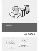 Предварительный просмотр 1 страницы Bosch MUM6N Series Operating Instructions Manual