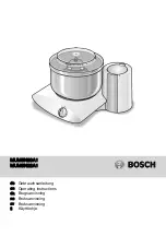 Bosch MUM6N20A1 Operating Instructions Manual preview