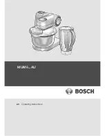 Bosch MUM8-AU Operating Instructions Manual preview