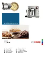 Bosch MUM9 Series Instruction Manual preview