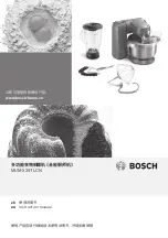 Предварительный просмотр 1 страницы Bosch MUMX25TLCN Instruction Manual