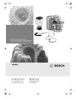 Bosch MUMXL series Operating Instructions Manual preview