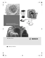 Bosch MUMXL20TAU Operating Instructions Manual предпросмотр