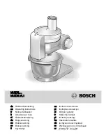 Preview for 1 page of Bosch MUMXL40G Operating Instructions Manual