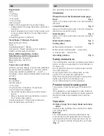 Предварительный просмотр 5 страницы Bosch MUZ 4 MM 3 Operating Instructions Manual