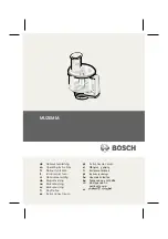 Bosch MUZ-6MM3 Operating Instructions Manual предпросмотр