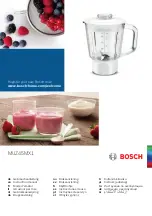 Bosch MUZ45MX1 Instruction Manual preview