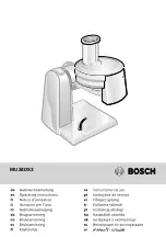 Bosch MUZ4DS3 Operating Instruction предпросмотр