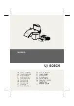 Preview for 1 page of Bosch MUZ6DS Series Operating Instructions Manual