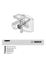 Preview for 1 page of Bosch MUZ6FW series Operating Instructions Manual