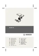 Предварительный просмотр 1 страницы Bosch MUZ6FW1 Operating Instructions Manual