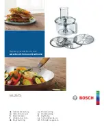 Bosch MUZ6TS Series Instruction Manual preview