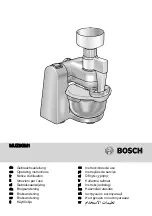 Предварительный просмотр 1 страницы Bosch MUZ8GM1 Operating Instructions Manual