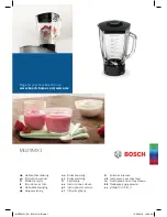 Bosch MUZ9MX1 Instruction Manual предпросмотр