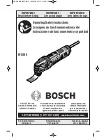 Bosch MX30E Operating/Safety Instructions Manual preview