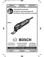 Preview for 1 page of Bosch MX30E Operating/Safety Instructions Manual