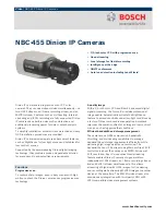Bosch NBC-455 Brochure & Specs preview
