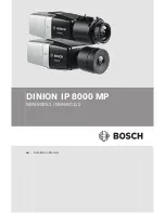 Предварительный просмотр 1 страницы Bosch NBN-80052 Installation Manual