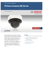 Bosch NDC-225-P Specifications preview