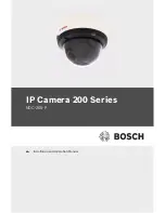 Предварительный просмотр 1 страницы Bosch NDC-265-P Installation And Operation Manual