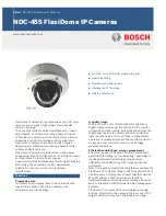 Предварительный просмотр 1 страницы Bosch NDC-455 Brochure & Specs