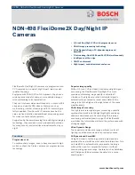 Предварительный просмотр 1 страницы Bosch NDN-498 Brochure & Specs