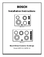 Bosch NEM73 UC Installation Instructions Manual предпросмотр