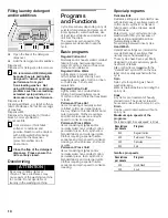 Preview for 18 page of Bosch Nexxt 100 Series WFMC1001UC Operating, Care And Installation Instructions Manual