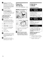 Preview for 76 page of Bosch Nexxt 100 Series WFMC1001UC Operating, Care And Installation Instructions Manual