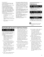 Preview for 3 page of Bosch Nexxt 100 Series Operating, Care And Installation Instructions Manual