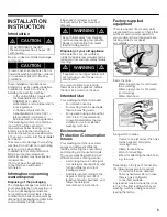 Preview for 5 page of Bosch Nexxt 100 Series Operating, Care And Installation Instructions Manual