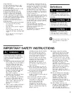 Preview for 3 page of Bosch Nexxt 700 Series Operating, Care And Installation Instructions Manual