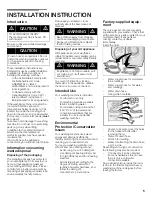 Preview for 5 page of Bosch Nexxt 700 Series Operating, Care And Installation Instructions Manual