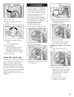 Preview for 23 page of Bosch Nexxt Premium Platinum WTMC 632SCN Operation & Care Instructions Manual