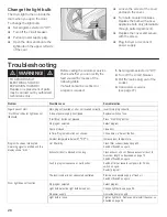 Preview for 26 page of Bosch Nexxt Premium Platinum WTMC 632SCN Operation & Care Instructions Manual