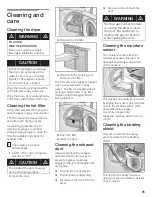 Preview for 25 page of Bosch Nexxt Premium Platinum WTMC 652SUC Operation & Care Instructions Manual