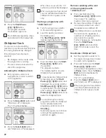 Предварительный просмотр 22 страницы Bosch Nexxt washer Operating Operating, Care And Installation Instructions Manual