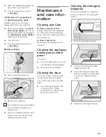 Предварительный просмотр 25 страницы Bosch Nexxt washer Operating Operating, Care And Installation Instructions Manual